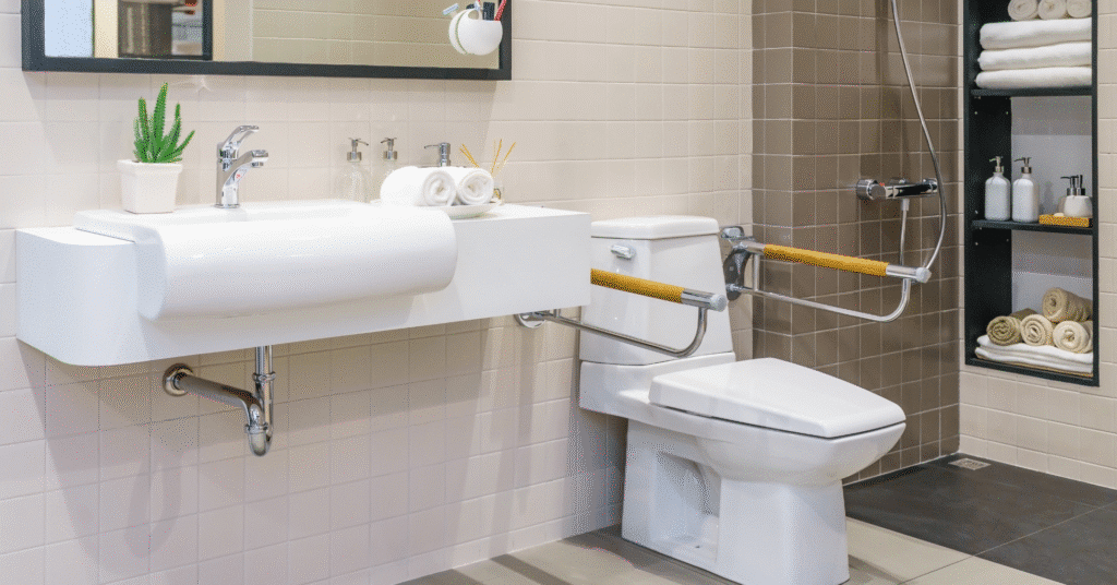 Designing an Accessible Bathroom: Features and Flooring for Safety and Style 6 JBF Blog Post Graphic 2